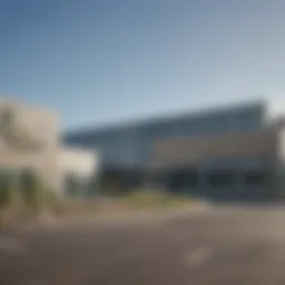 Exterior view of the Victor Recycling Center showcasing its eco-friendly design and signage.