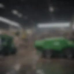 A modern waste management facility showcasing advanced recycling technologies.