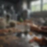 Advanced waste analysis techniques in a laboratory setting