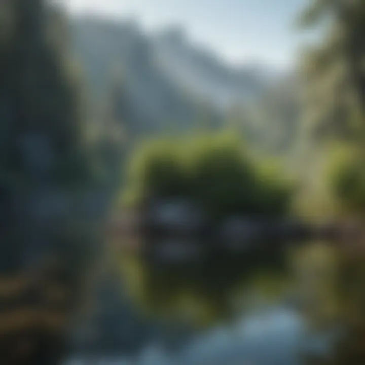 Crystal Clear Water in a Pristine Lake