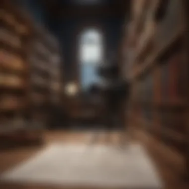 Conducting Research on Deed Restrictions A researcher examining a set of property records in a library.
