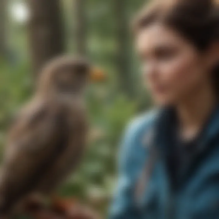 A group of community members participating in a wildlife care workshop.