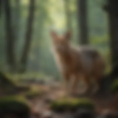 Enchanting Wildlife Encounter on Pisgah Mountain Trail Wildlife Encounter on Pisgah Mountain Trail